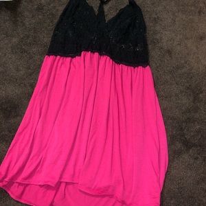 Cute Torrid Lace & Cotton Racerback Nightgown